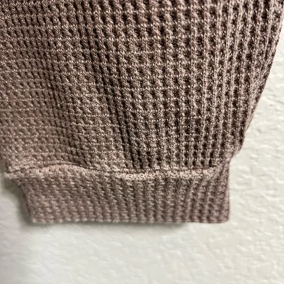 Rae Mode Women’s Waffle Knit Jogger Pants with Drawstrings in Brown - Picture 6 of 9